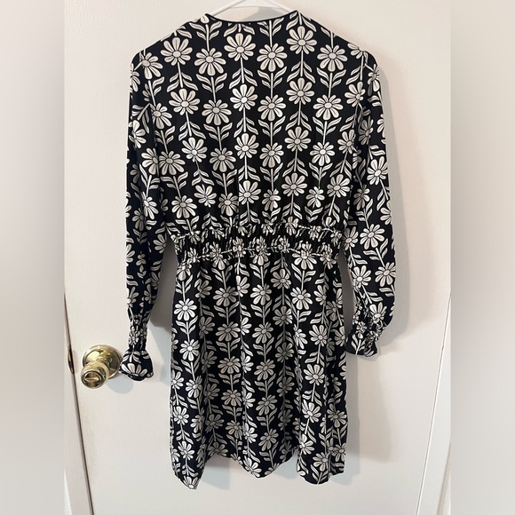 NWT Sandro Paris Illiana Floral Mini Dress Button Front Silk Size FR 40 US 8 - Picture 13 of 16